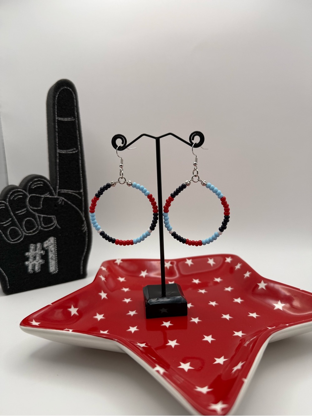 Ole Miss Rebels 2” Hoop Earrings – Hotty Toddy Game Day Jewelry Graduation Gift